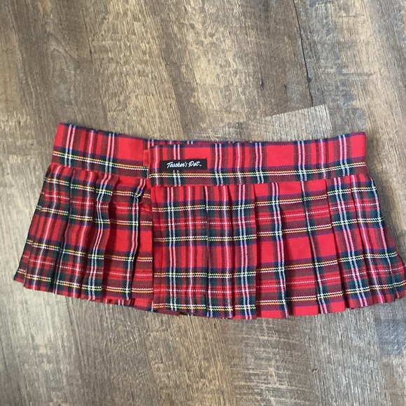 VNTG SEXY,PLAID,WRAP,PLEATED,VELCO,RIP OFF,SCHOOL GIRL,NAUGHTY,PREPPY EDUCATION - Picture 9 of 12